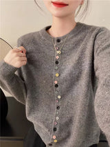 Blair Women's Knit Colorful Button Cardigan