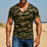 Isla Camouflage Raw Edge Tee