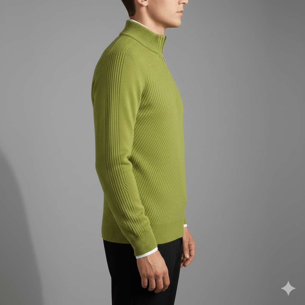 Sven Men’s Quarter-Zip Sweater – Lightweight Soft Knit Pullover