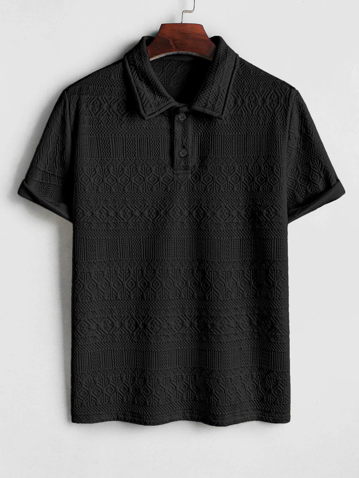 Lukas Men's Everyday Polo – Casual Ribbed Polo with Modern Detailing