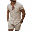 Griffin Casual Summer Linen Set for Men