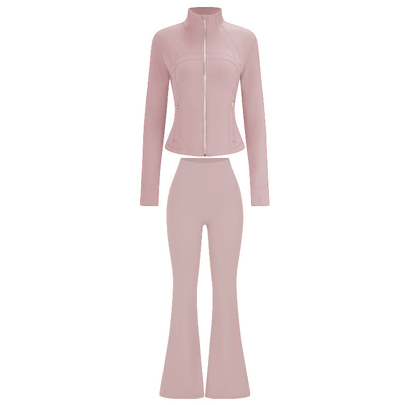 Finn Slimming Zip Jacket & Flared Pants Set