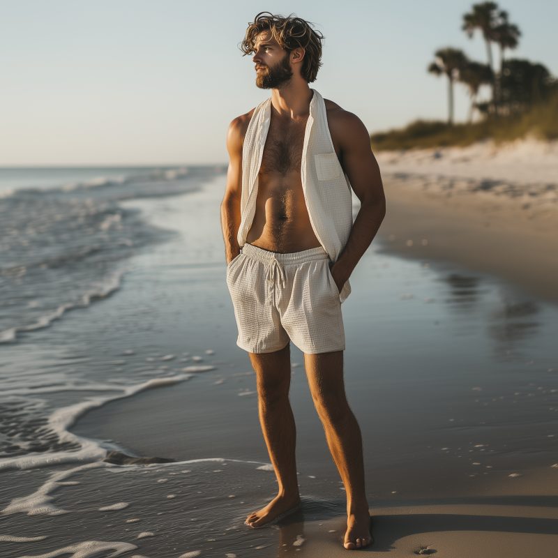 Vivian Coast Skin-Friendly Waffle Shorts