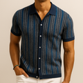 Daniel Men’s Short Sleeve Button Up Shirt – Organic Cotton Herringbone Design