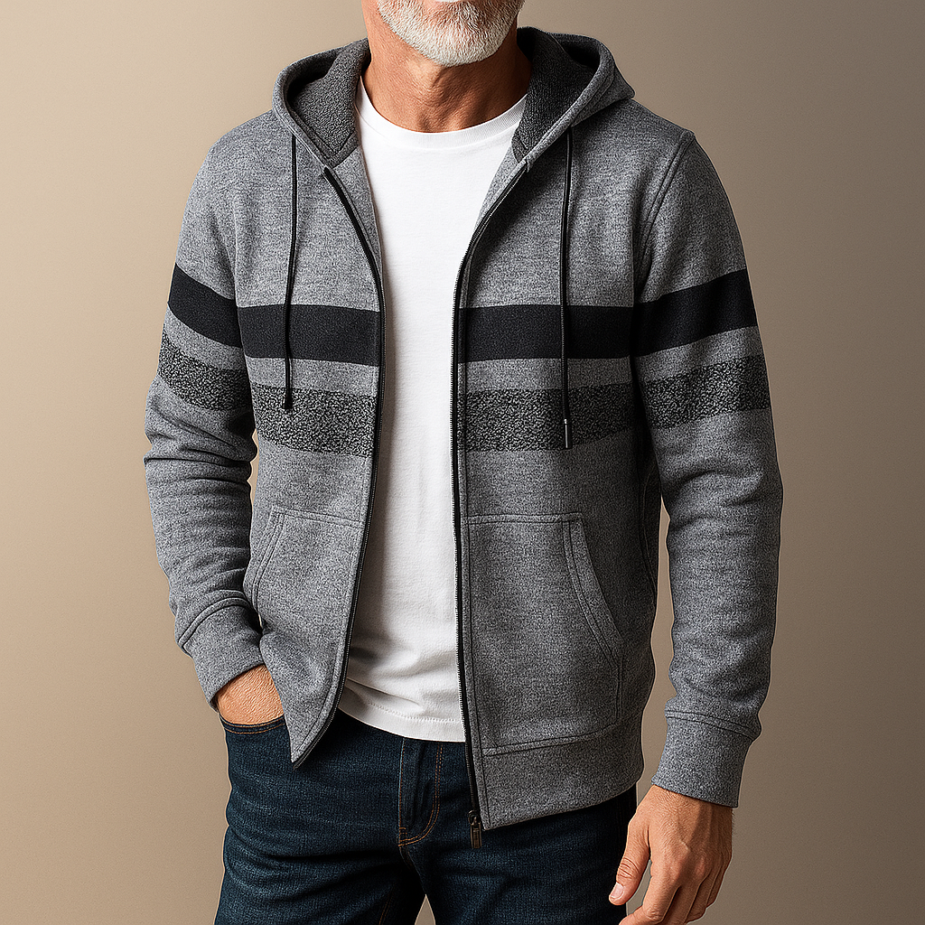 Luciano Men's Fleece Jacket – Soft Insulated Zip-Up for Fall