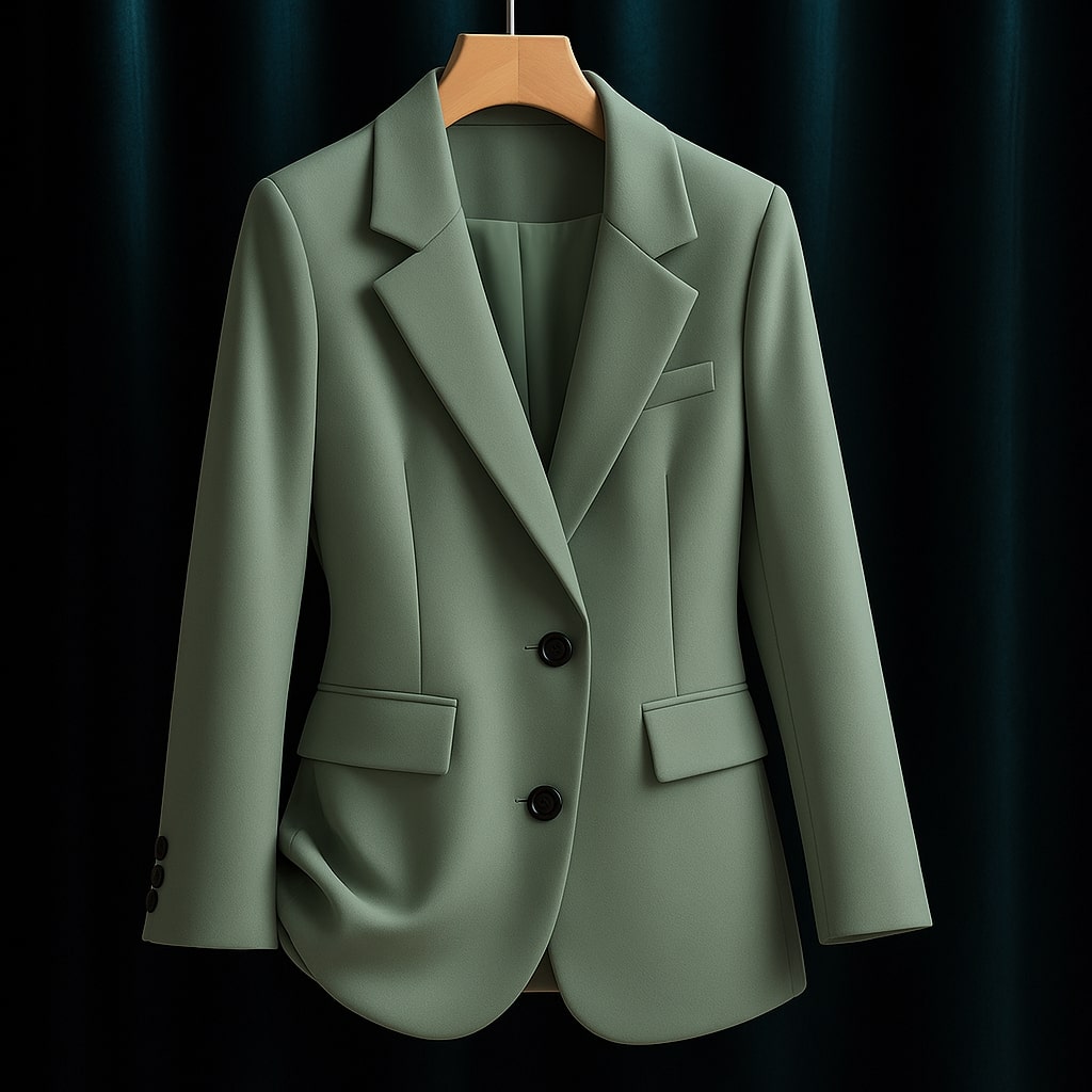 Cristina Women’s Tailored Blazer – Structured Woven Jacket