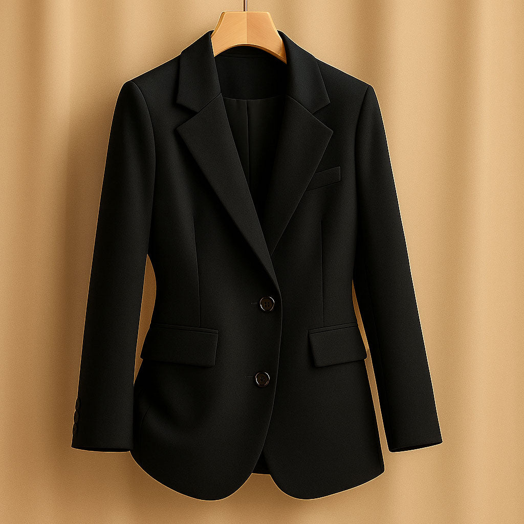 Cristina Women’s Tailored Blazer – Structured Woven Jacket