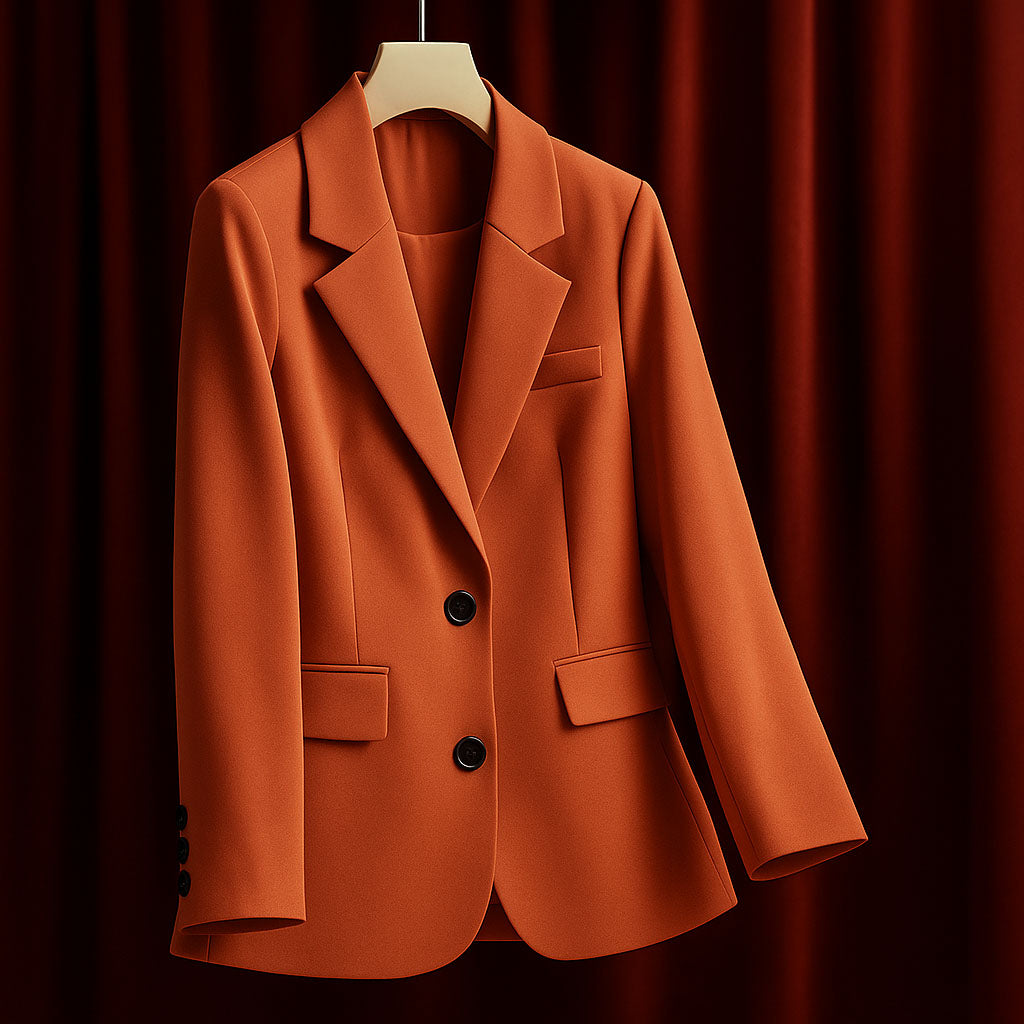 Cristina Women’s Tailored Blazer – Structured Woven Jacket