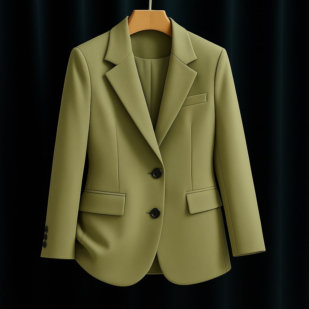Cristina Women’s Tailored Blazer – Structured Woven Jacket