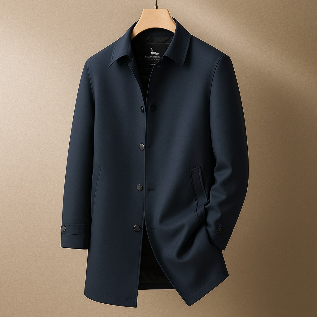 Lucian Men’s Down Shell Coat – Lightweight Insulated Mid-Length Jacket