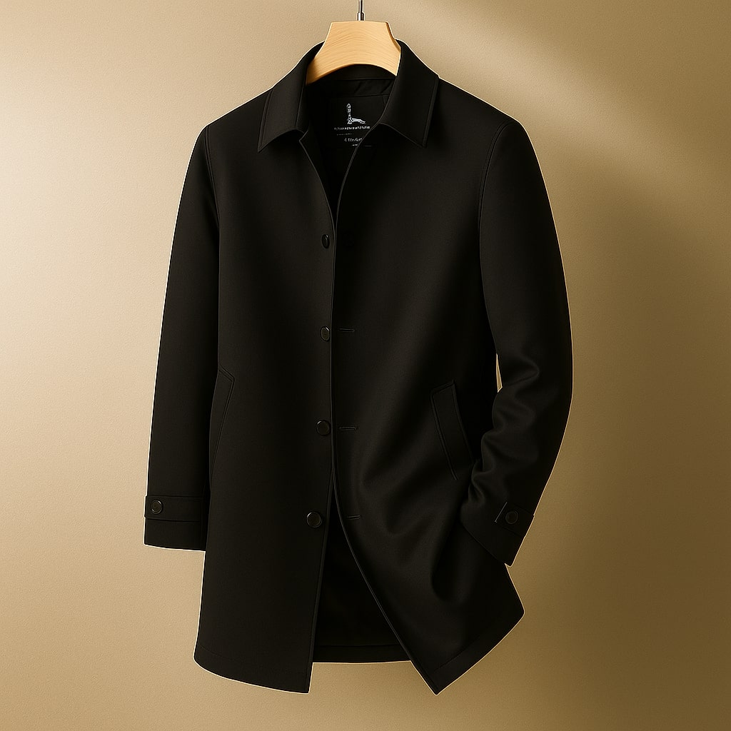 Lucian Men’s Down Shell Coat – Lightweight Insulated Mid-Length Jacket