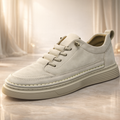 Thomas Men’s Leather Sneakers – Genuine Leather Low Top Trainers
