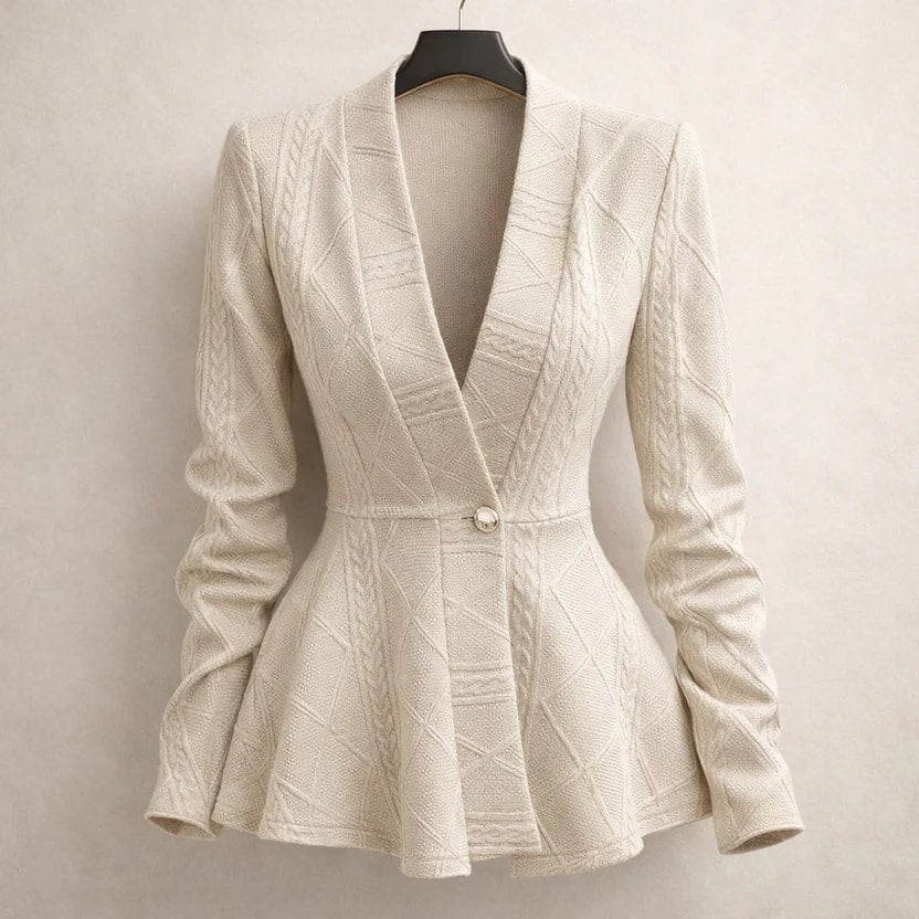 Ananya Women’s Jacket – Sculpted Peplum Fit
