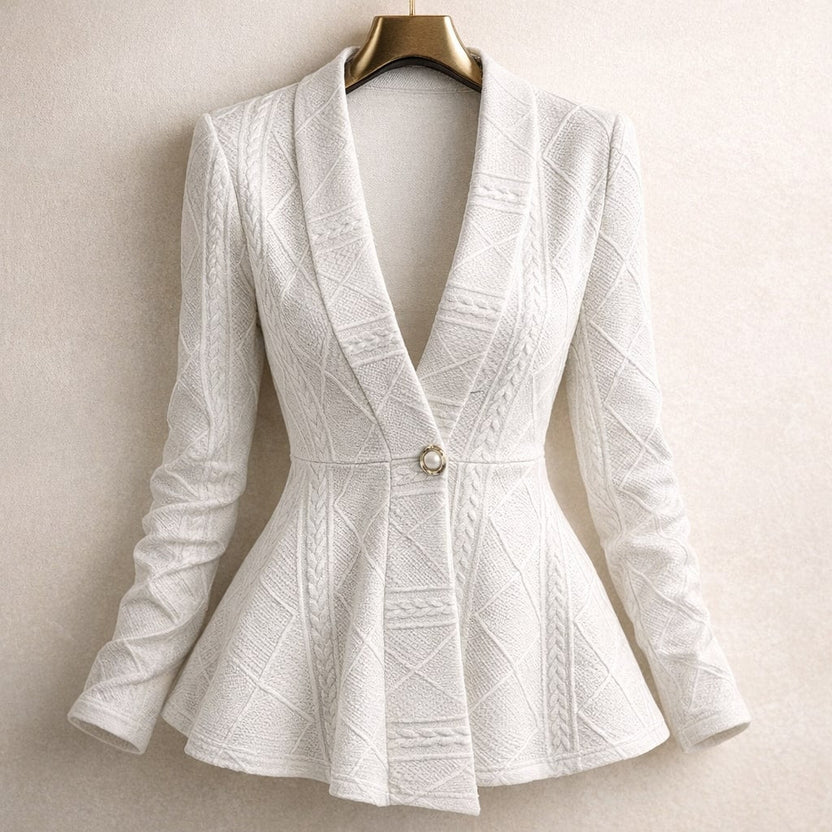 Ananya Women’s Jacket – Sculpted Peplum Fit