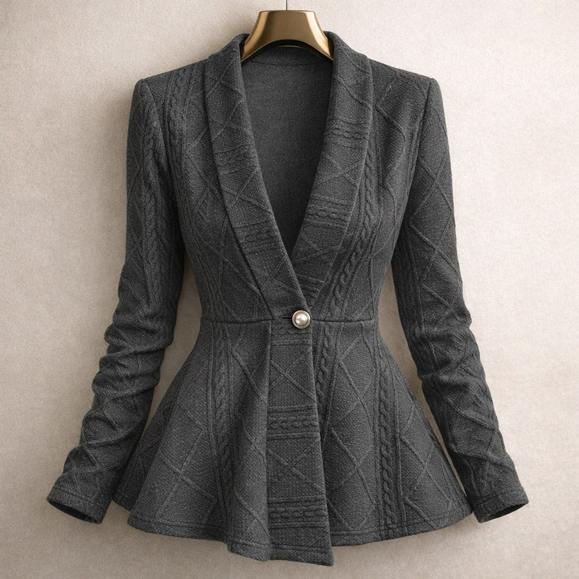 Ananya Women’s Jacket – Sculpted Peplum Fit