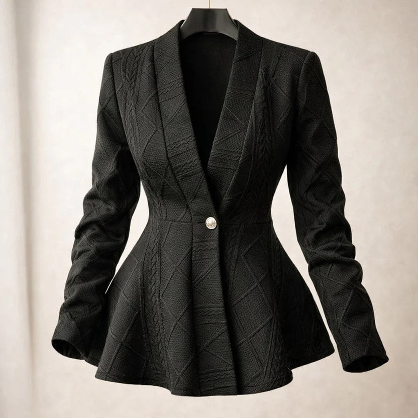 Ananya Women’s Jacket – Sculpted Peplum Fit
