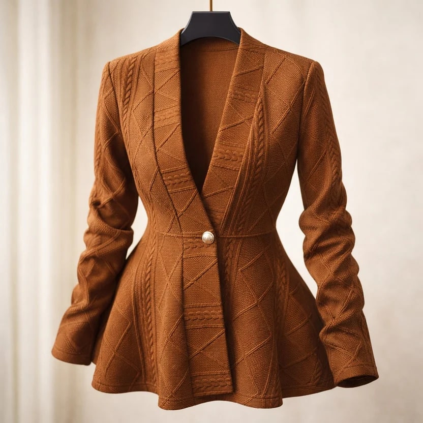 Ananya Women’s Jacket – Sculpted Peplum Fit
