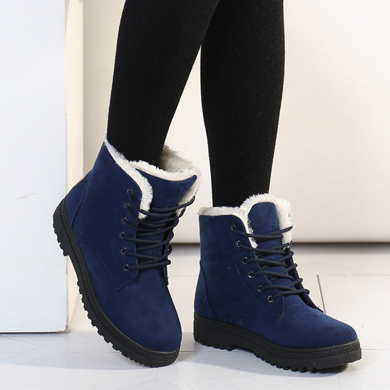 Icelandic Women’s Winter Boots – Plush Fur-Lined Suede Boots