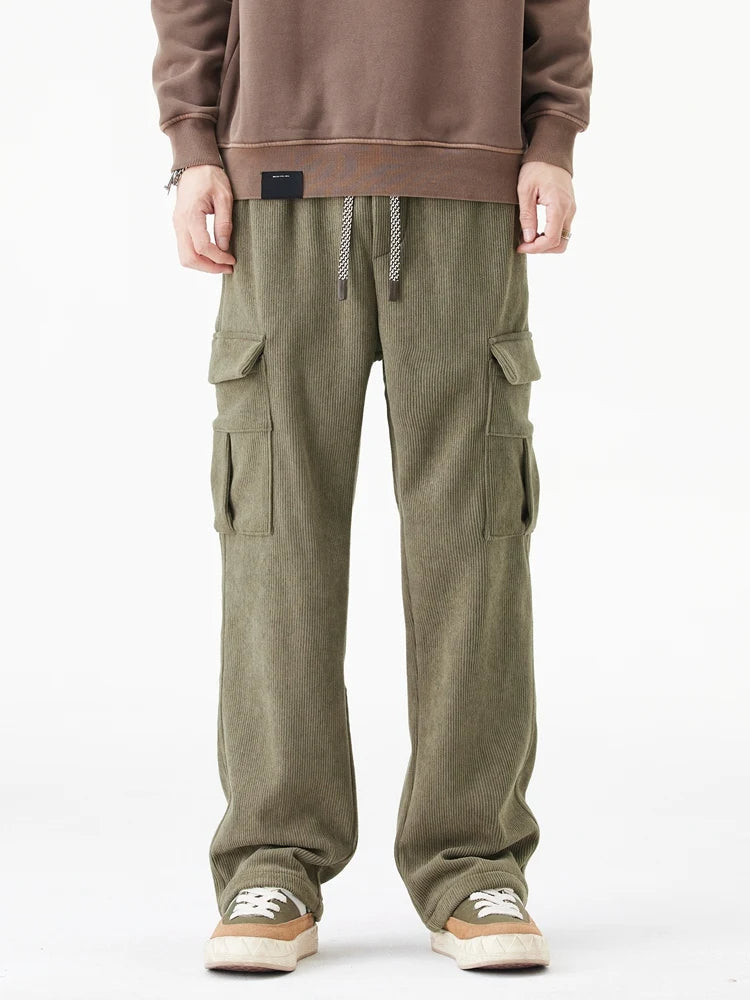 Hayes Corduroy Cargo Pants – Soft Stretch Fabric with Tapered Fit for Everyday Wear