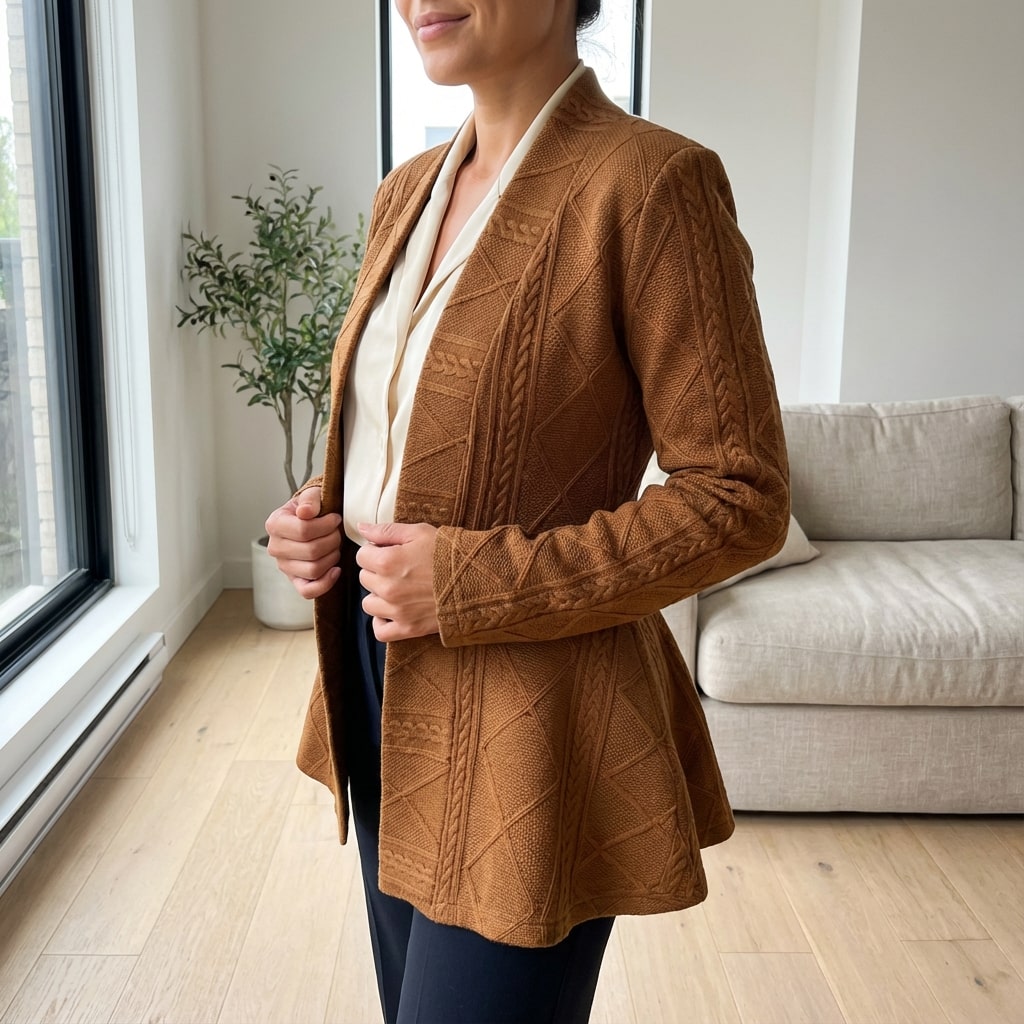 Ananya Women’s Jacket – Sculpted Peplum Fit
