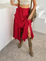 Beckett Boho Layered Irregular Skirt