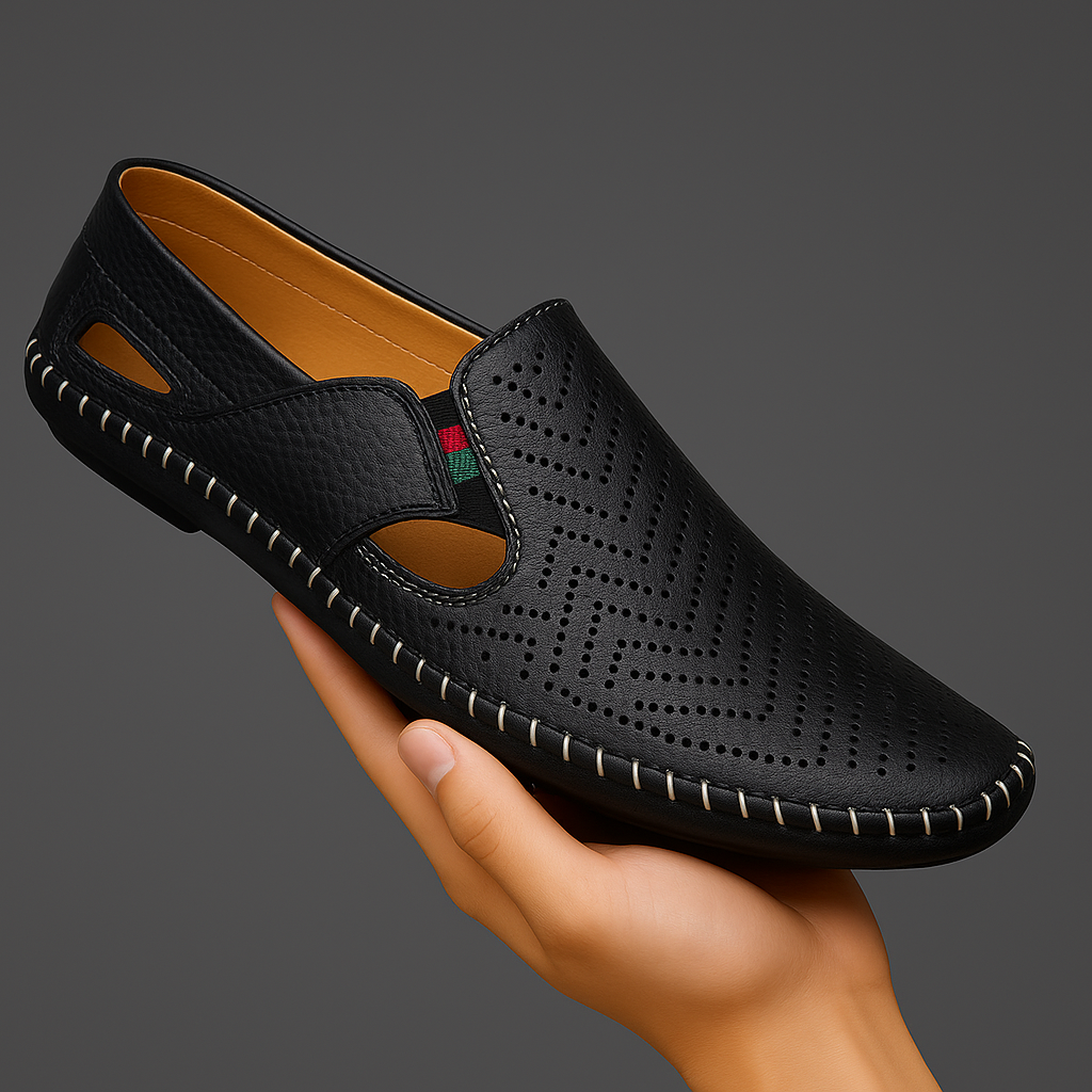 Danilo Italian Leather Sandals – Cushioned Breathable Casual Leather Shoes