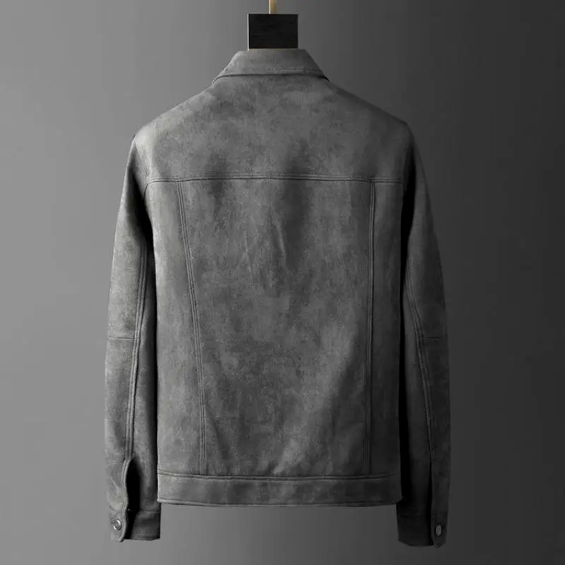 Weston Suede Trucker Jacket -  Structured Fit with Classic Snap Design