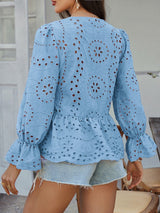 Ronan Lace Pleated Casual Boho Top