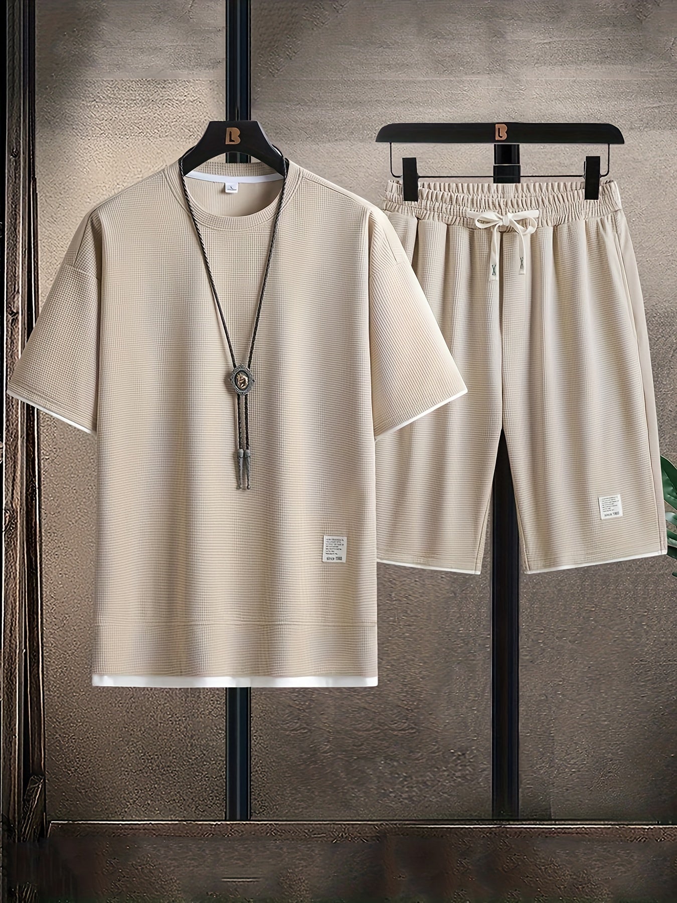 Relaxed Waffle Knit Men's Lounge Set – Cozy Loungewear