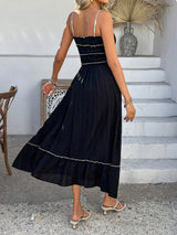 Elias Casual Bowtie Suspender Dress