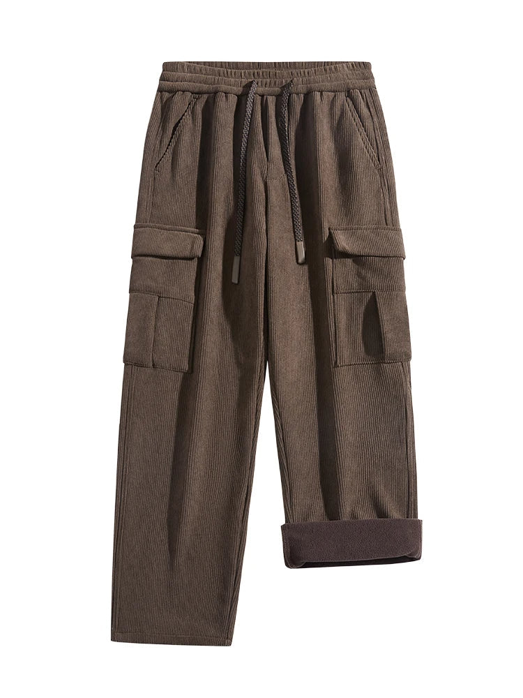 Hayes Corduroy Cargo Pants – Soft Stretch Fabric with Tapered Fit for Everyday Wear
