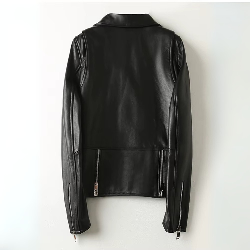 Almona Women’s Leather Jacket – Smooth Leather with Tailored Structured Fit