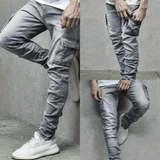Silas Men’s Cargo Pants – Slim Fit Stretch Denim with Tactical Pocket Detailing