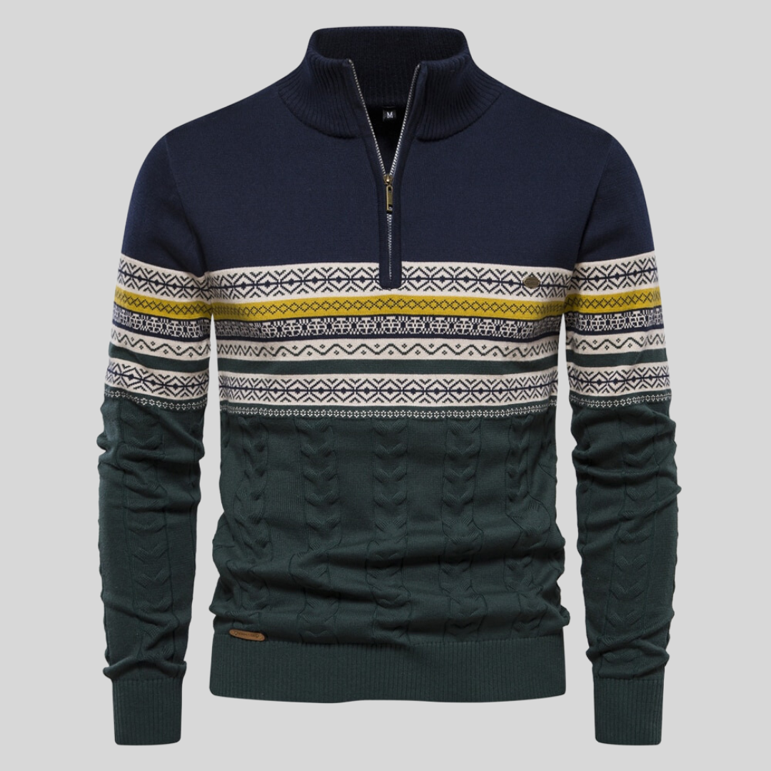 Harbor Cotton Zip Sweater