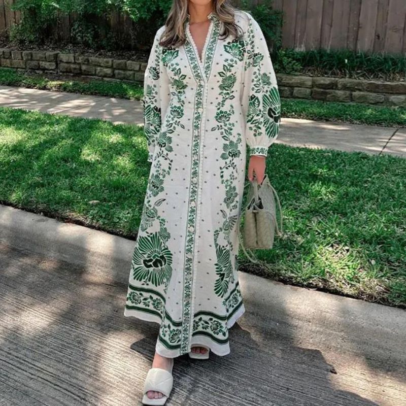 Kai Chic Floral Pattern Dress