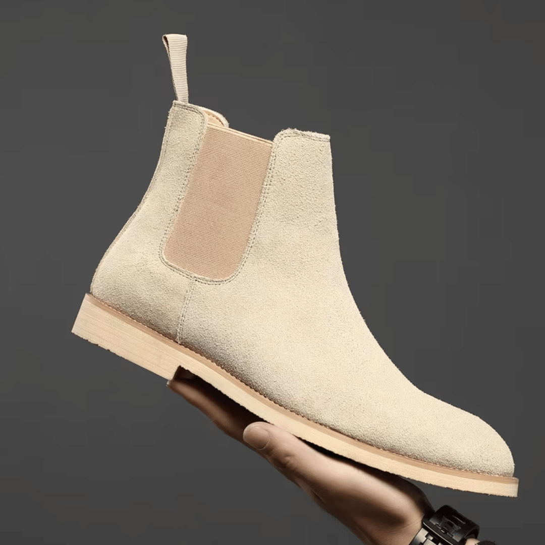 Verona - Men's Suede Chelsea Boots - Slip-On Ankle Boots