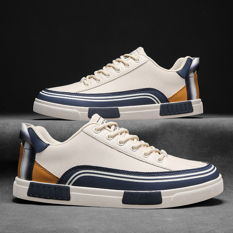 Altheo Men’s Leather Sneakers – Genuine Italian Leather Casual Shoes