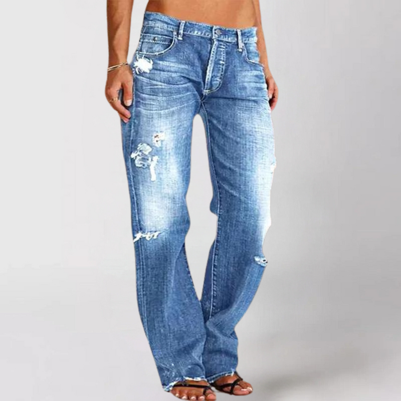 Sydney Wide-Leg Low-Rise Trousers