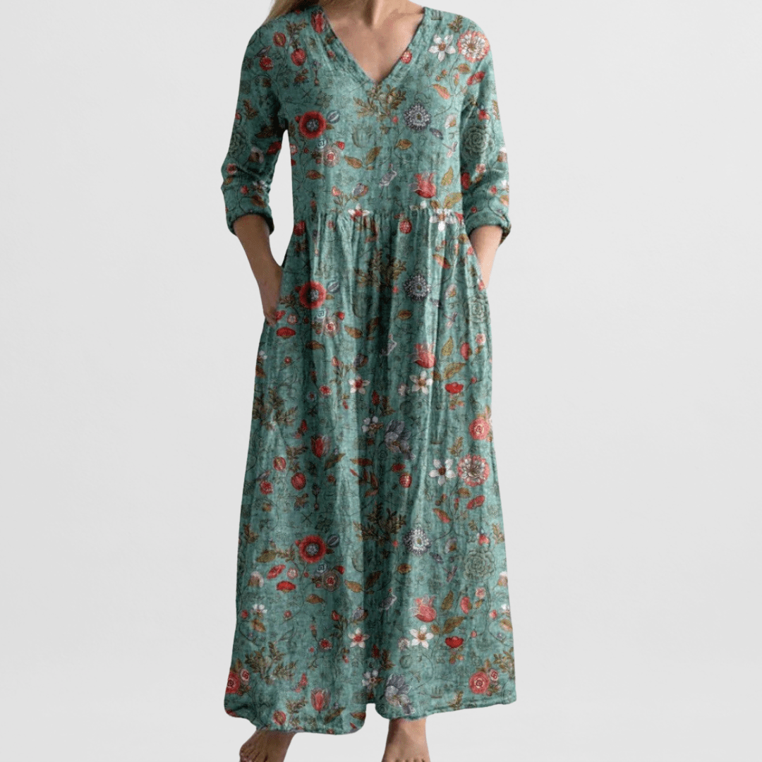 Elena Garden Floral Maxi Dress
