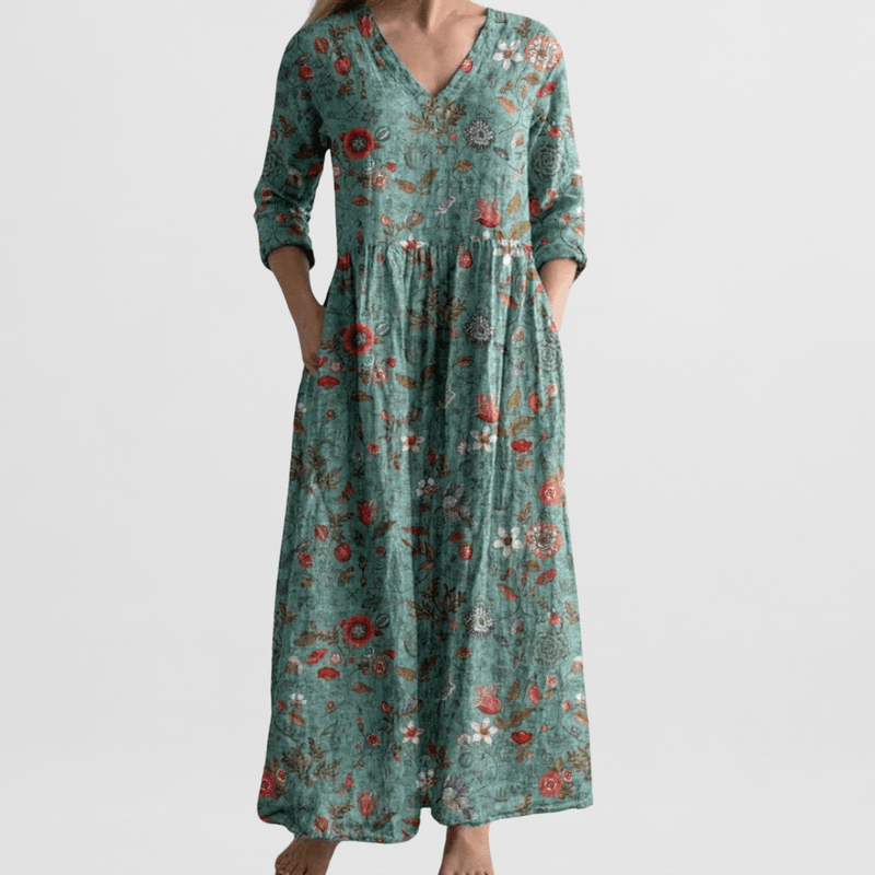 Elena Garden Floral Maxi Dress