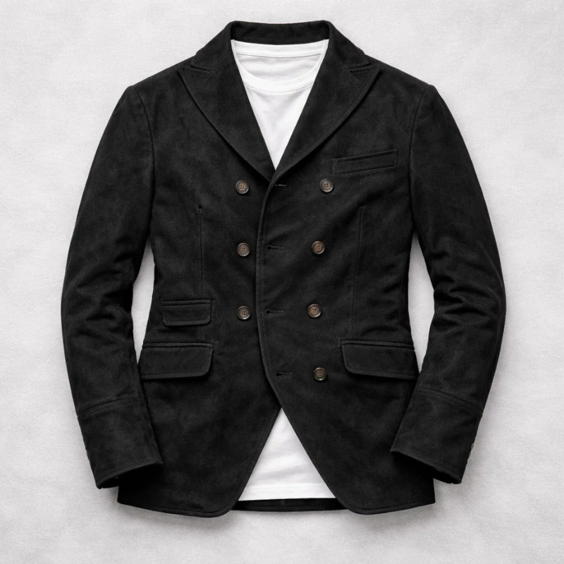 Colton Suede Double-Breasted Jacket