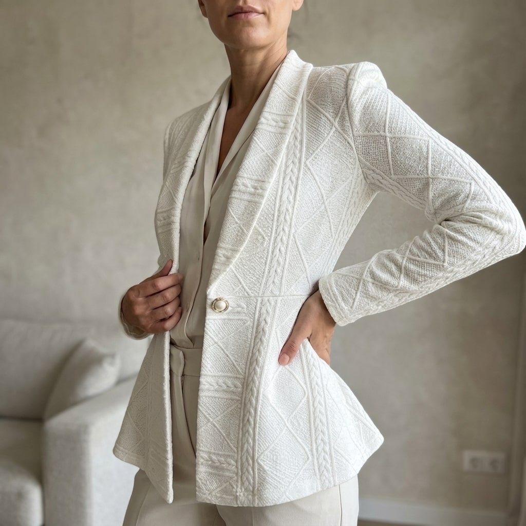 Ananya Women’s Jacket – Sculpted Peplum Fit