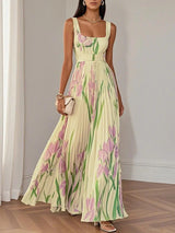 Clara Pleated Chiffon Maxi Dress – Romantic Movement for Sunlit Celebrations