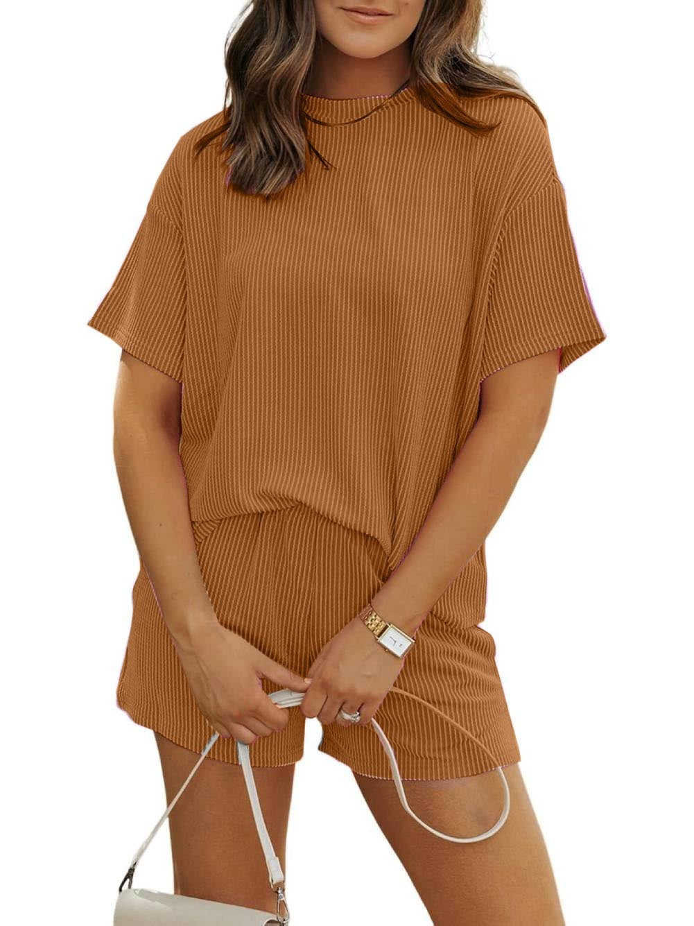 Pia Ribbed Lounge Set – Knit Co-ord for Soft, Everyday Comfort