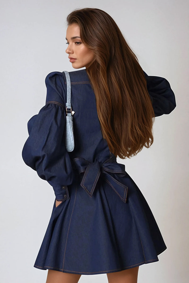 Aspen Puff Sleeve Mini Dress