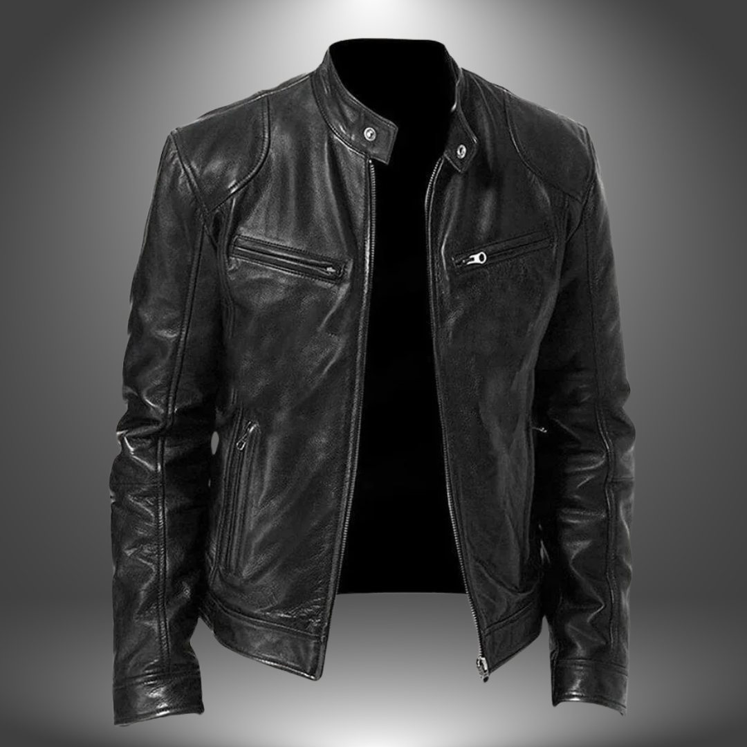 Warren Craftsman Leather Jacket – Rugged Outerwear with Artisan Detailing