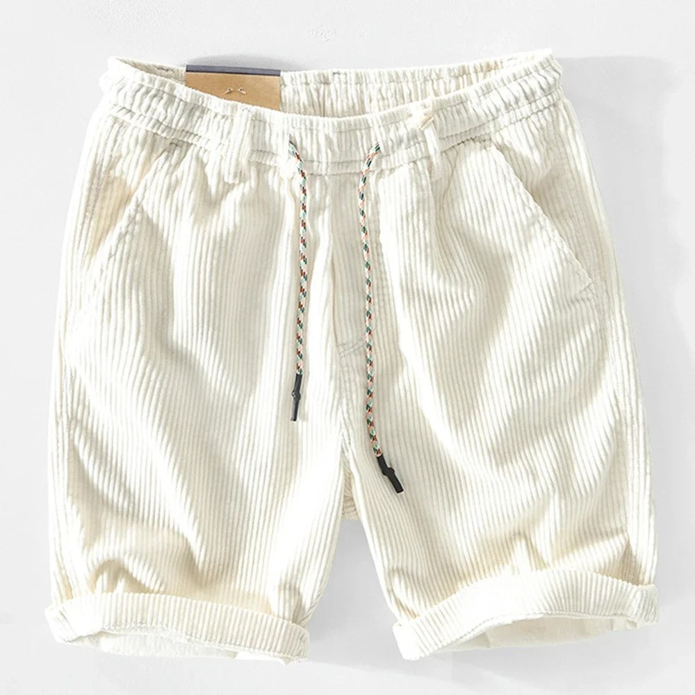 Arnel Soft Corduroy Elasticated Shorts – Relaxed Fit Summer Shorts