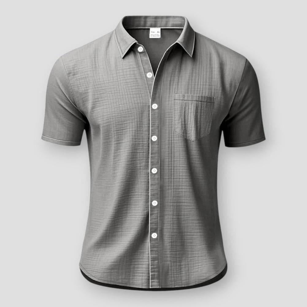 Rico Palmer Linen Shirt – Relaxed Long‑Sleeve Garment‑Dyed Linen Shirt