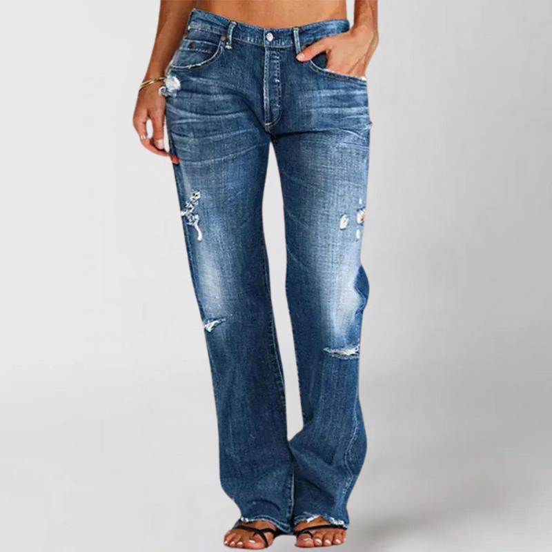 Sydney Wide-Leg Low-Rise Trousers