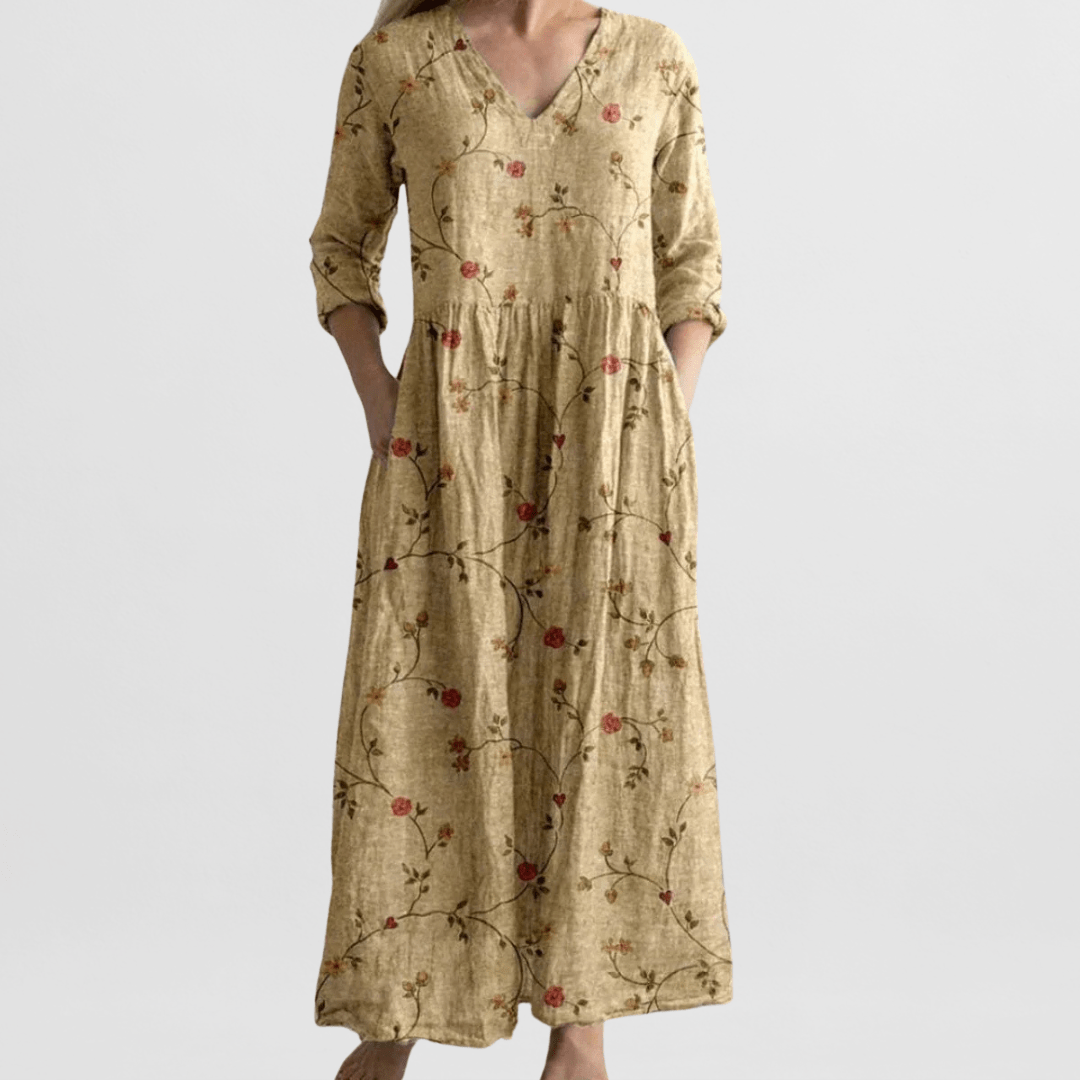 Elena Garden Floral Maxi Dress